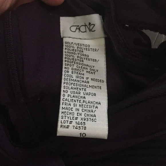 NWOT Caché purple cocktail dress shoulder strap. - Picture 4 of 4